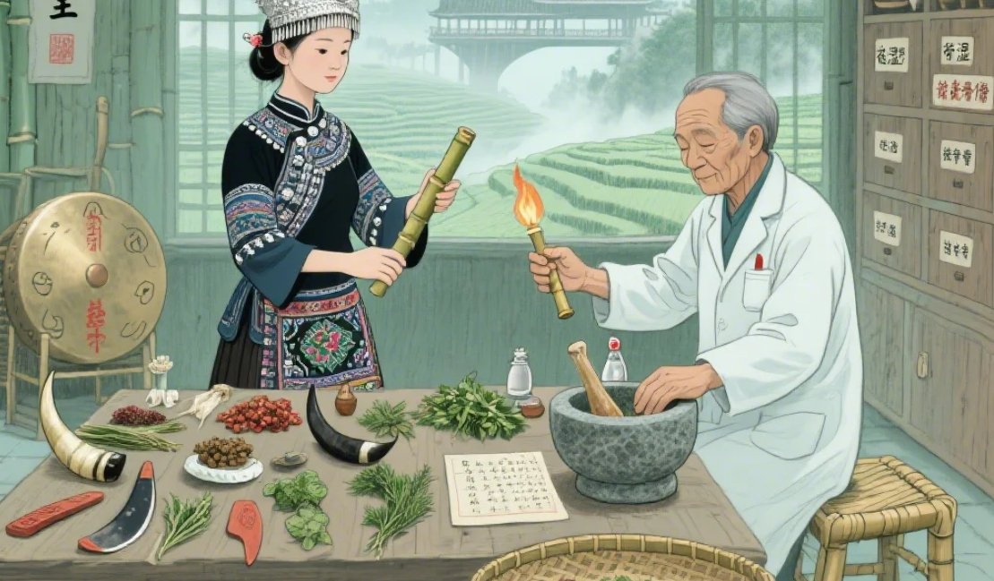 Miao Medicine-Mongb Gek Gangb (Heart Obstruction)