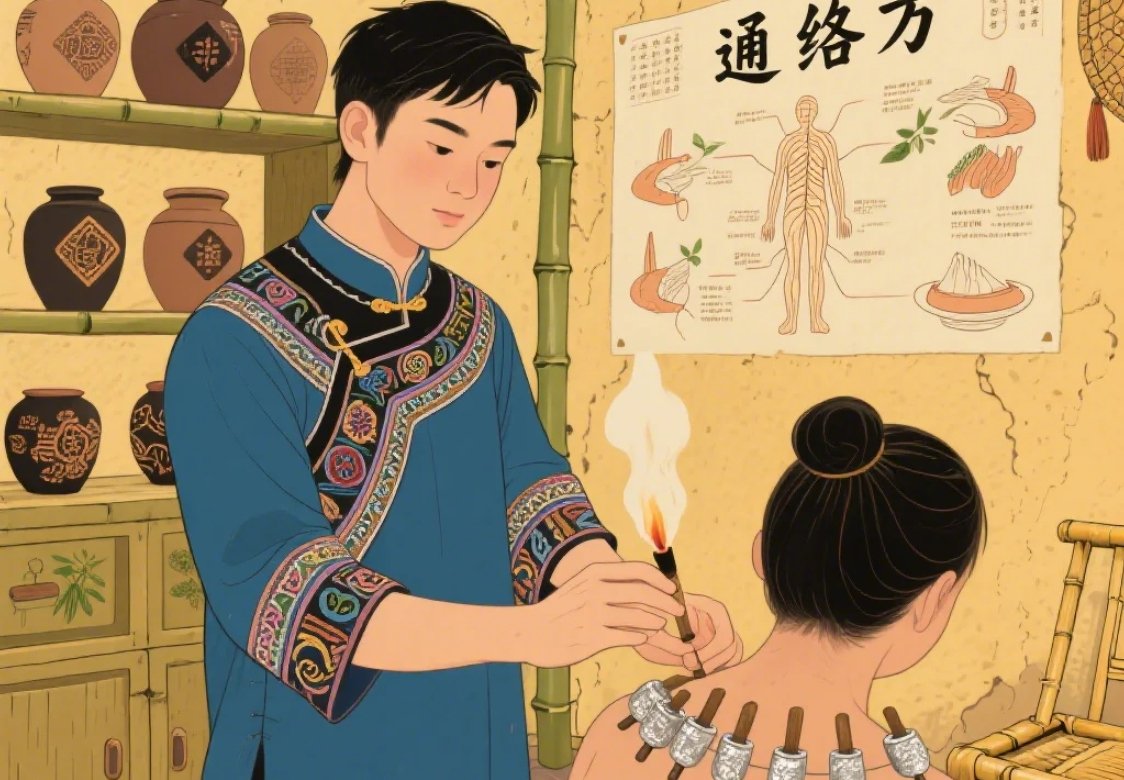 ​Miao medicine,-Mengqi Zuole (Stomach Pain)​​